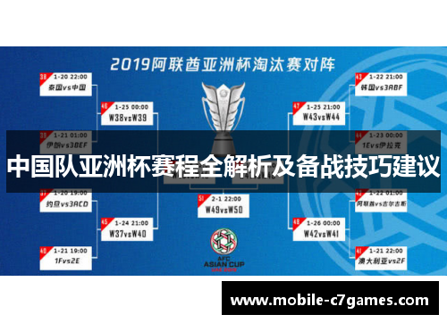 中国队亚洲杯赛程全解析及备战技巧建议